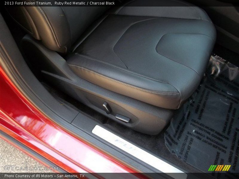 Ruby Red Metallic / Charcoal Black 2013 Ford Fusion Titanium