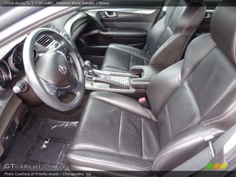Polished Metal Metallic / Ebony 2009 Acura TL 3.7 SH-AWD