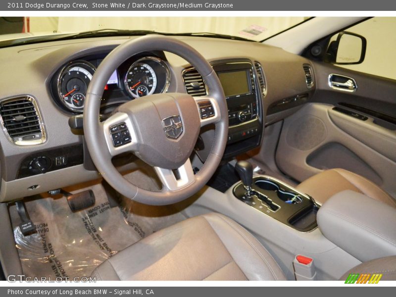 Stone White / Dark Graystone/Medium Graystone 2011 Dodge Durango Crew