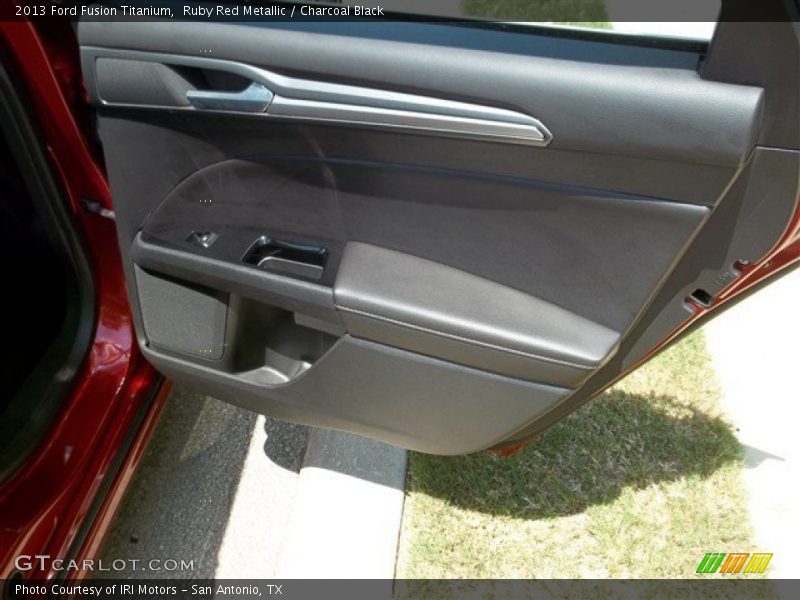 Ruby Red Metallic / Charcoal Black 2013 Ford Fusion Titanium