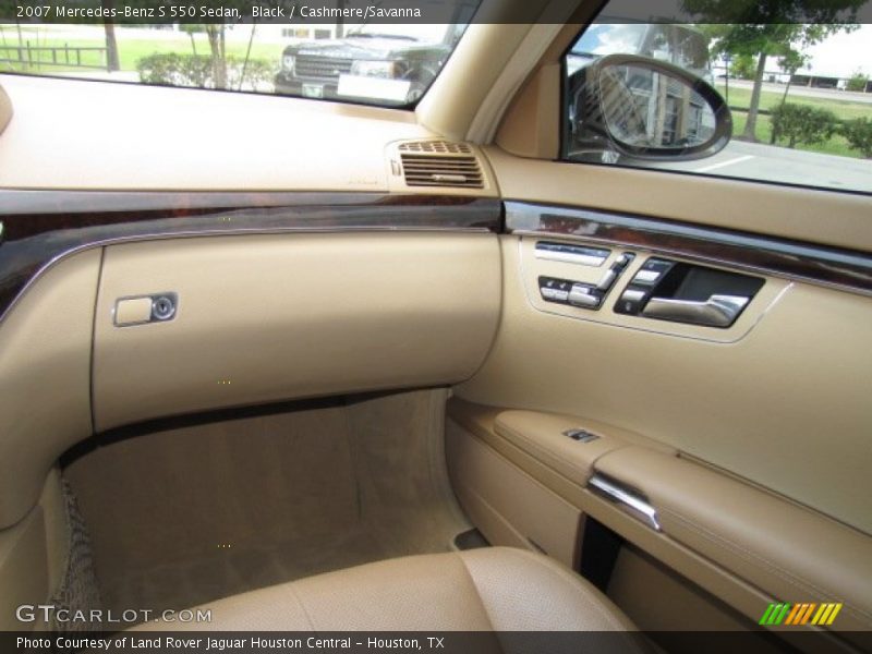 Black / Cashmere/Savanna 2007 Mercedes-Benz S 550 Sedan