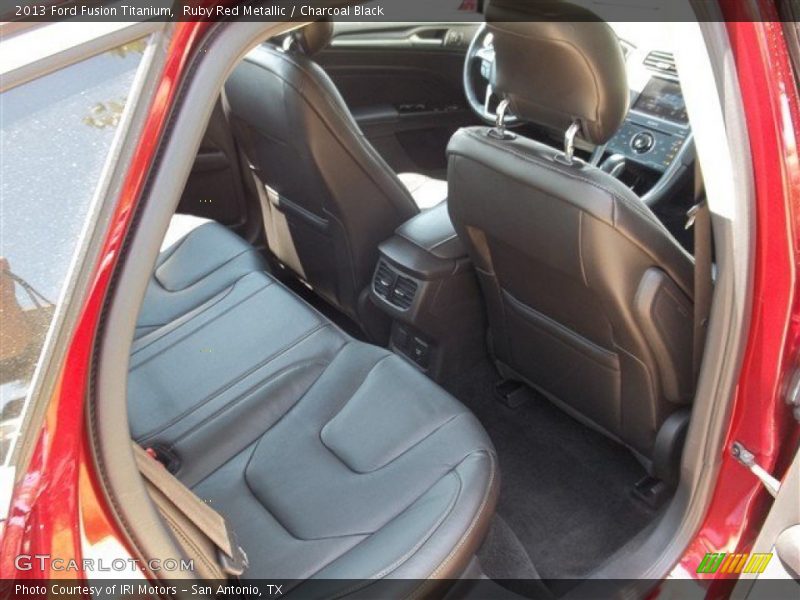 Ruby Red Metallic / Charcoal Black 2013 Ford Fusion Titanium