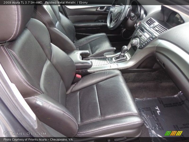 Polished Metal Metallic / Ebony 2009 Acura TL 3.7 SH-AWD
