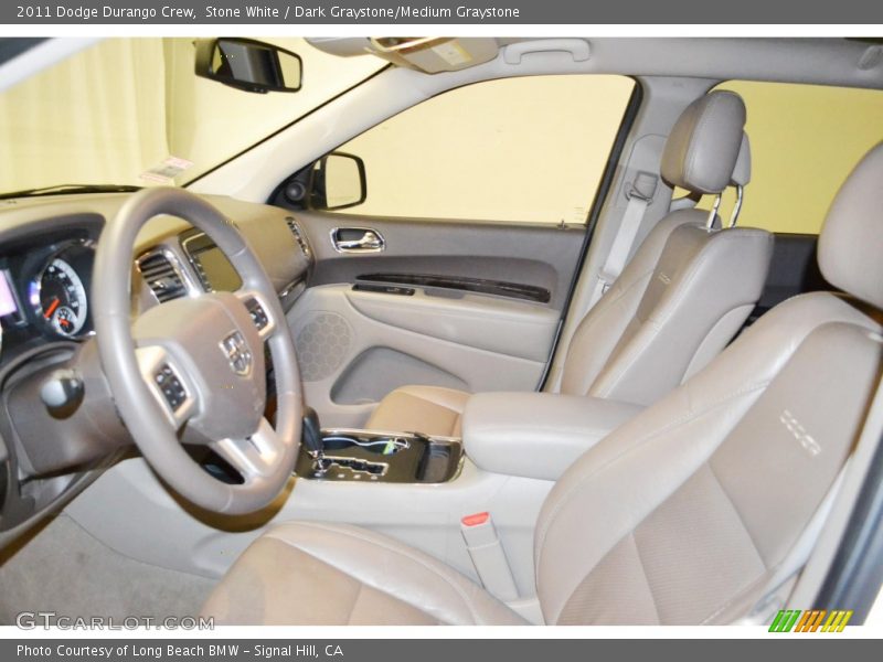 Stone White / Dark Graystone/Medium Graystone 2011 Dodge Durango Crew