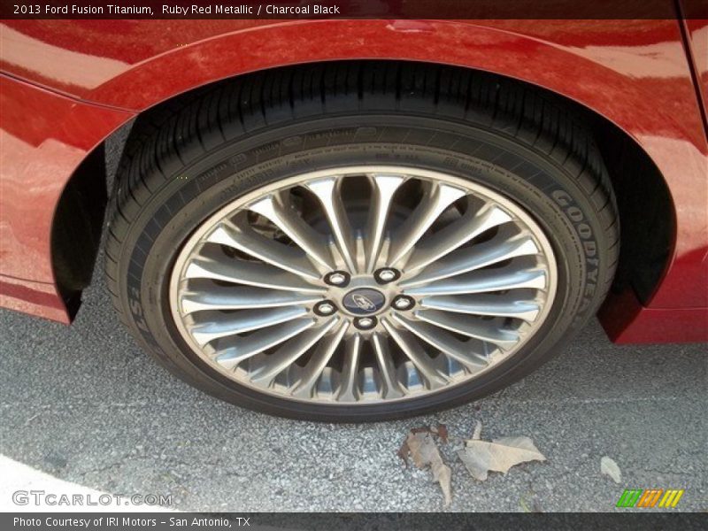 Ruby Red Metallic / Charcoal Black 2013 Ford Fusion Titanium