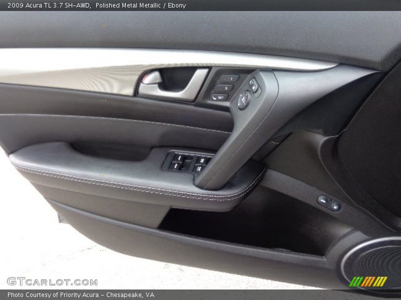 Polished Metal Metallic / Ebony 2009 Acura TL 3.7 SH-AWD