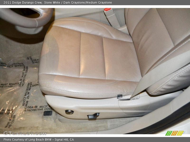 Stone White / Dark Graystone/Medium Graystone 2011 Dodge Durango Crew