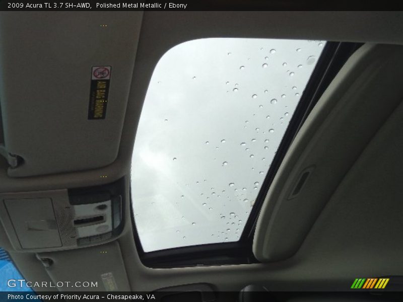 Polished Metal Metallic / Ebony 2009 Acura TL 3.7 SH-AWD