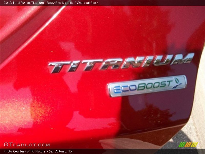 Ruby Red Metallic / Charcoal Black 2013 Ford Fusion Titanium