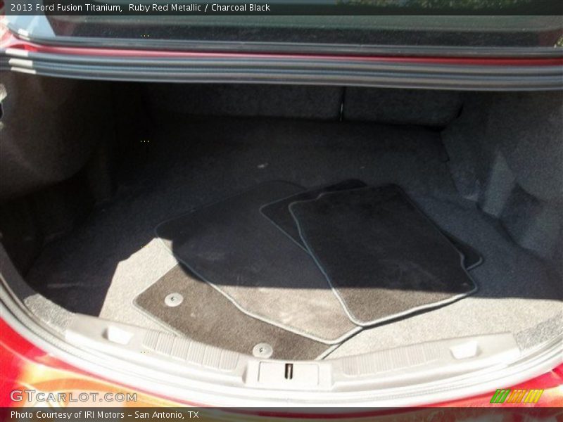 Ruby Red Metallic / Charcoal Black 2013 Ford Fusion Titanium