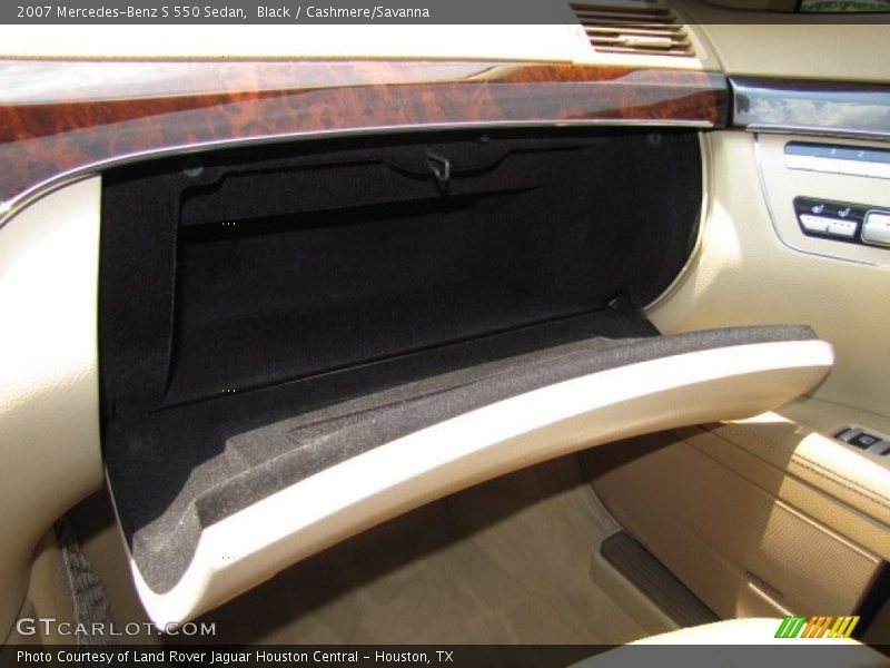 Black / Cashmere/Savanna 2007 Mercedes-Benz S 550 Sedan