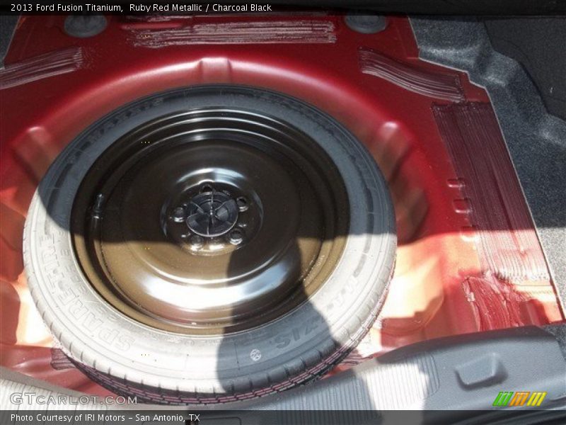 Ruby Red Metallic / Charcoal Black 2013 Ford Fusion Titanium