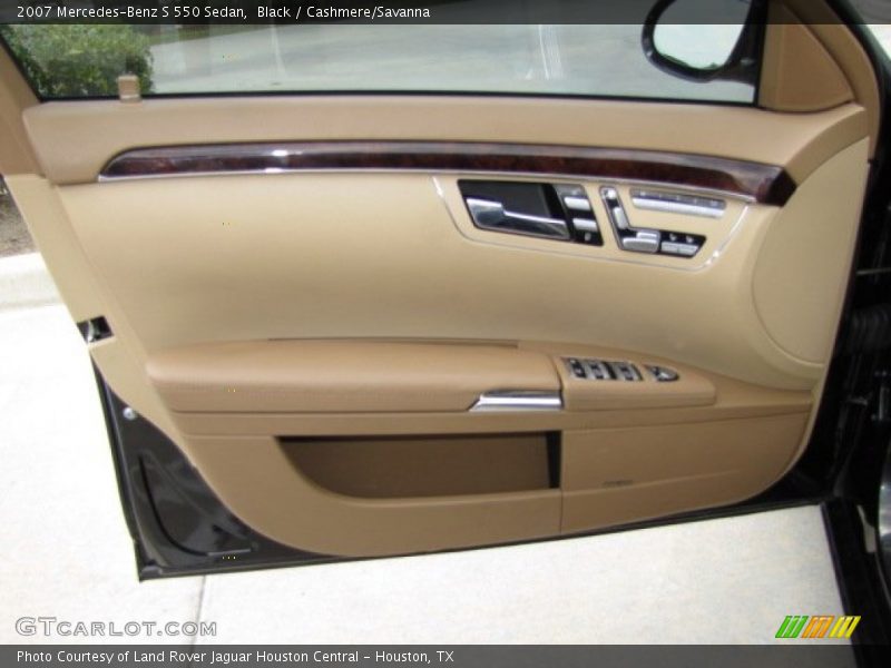Black / Cashmere/Savanna 2007 Mercedes-Benz S 550 Sedan
