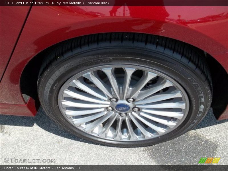 Ruby Red Metallic / Charcoal Black 2013 Ford Fusion Titanium