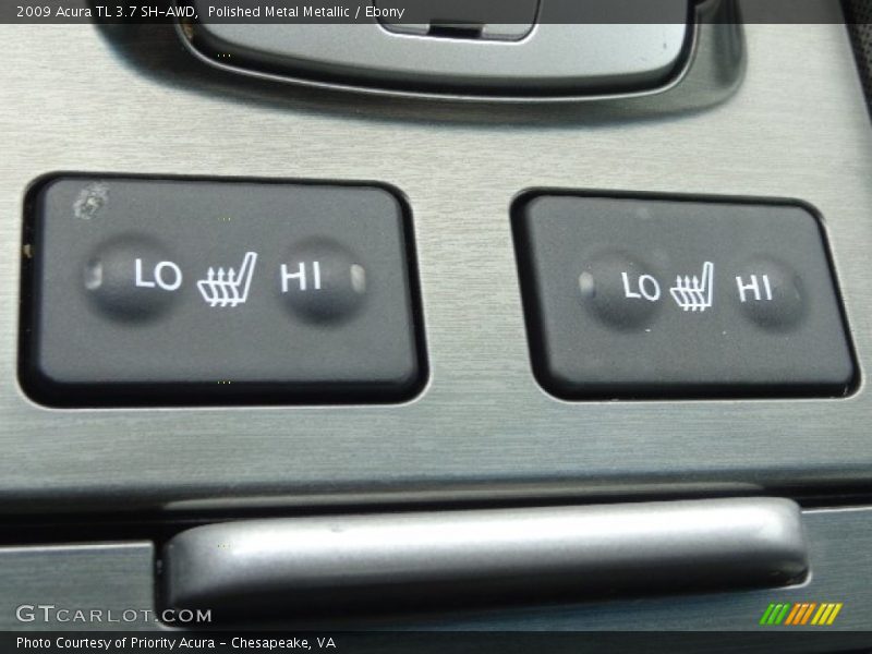 Polished Metal Metallic / Ebony 2009 Acura TL 3.7 SH-AWD