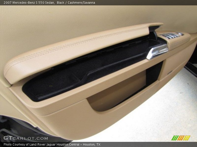 Black / Cashmere/Savanna 2007 Mercedes-Benz S 550 Sedan