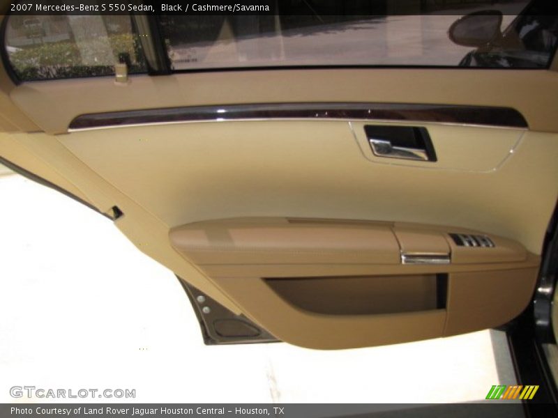 Black / Cashmere/Savanna 2007 Mercedes-Benz S 550 Sedan