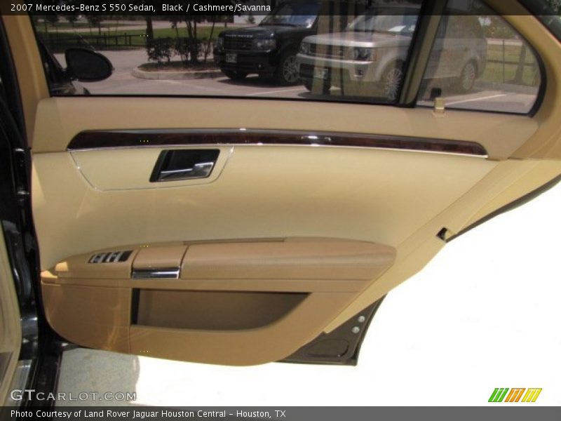 Black / Cashmere/Savanna 2007 Mercedes-Benz S 550 Sedan