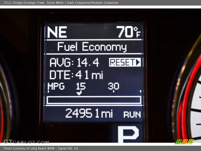 Stone White / Dark Graystone/Medium Graystone 2011 Dodge Durango Crew