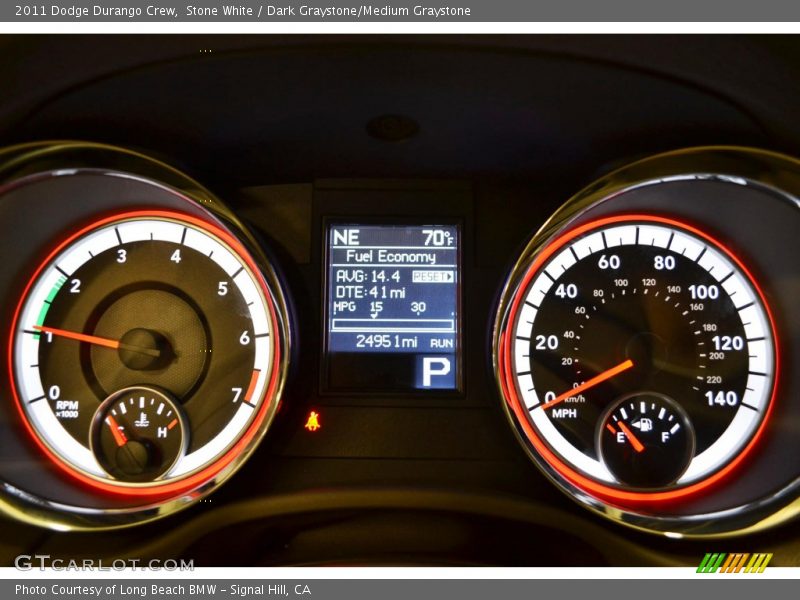 Stone White / Dark Graystone/Medium Graystone 2011 Dodge Durango Crew