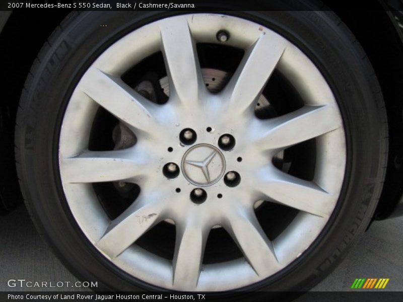 Black / Cashmere/Savanna 2007 Mercedes-Benz S 550 Sedan