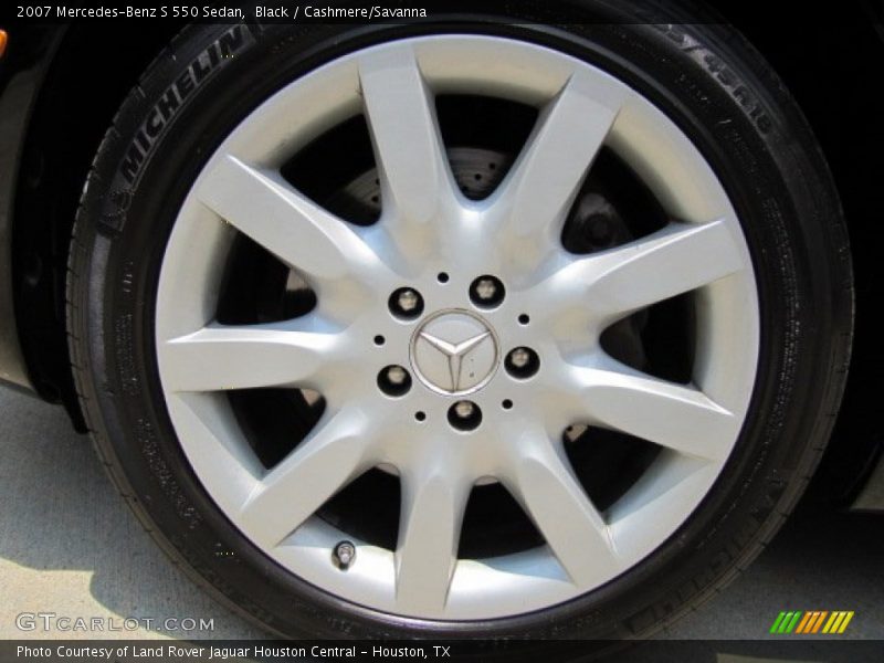 Black / Cashmere/Savanna 2007 Mercedes-Benz S 550 Sedan