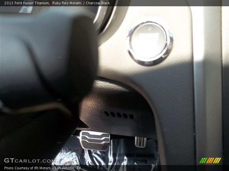Ruby Red Metallic / Charcoal Black 2013 Ford Fusion Titanium