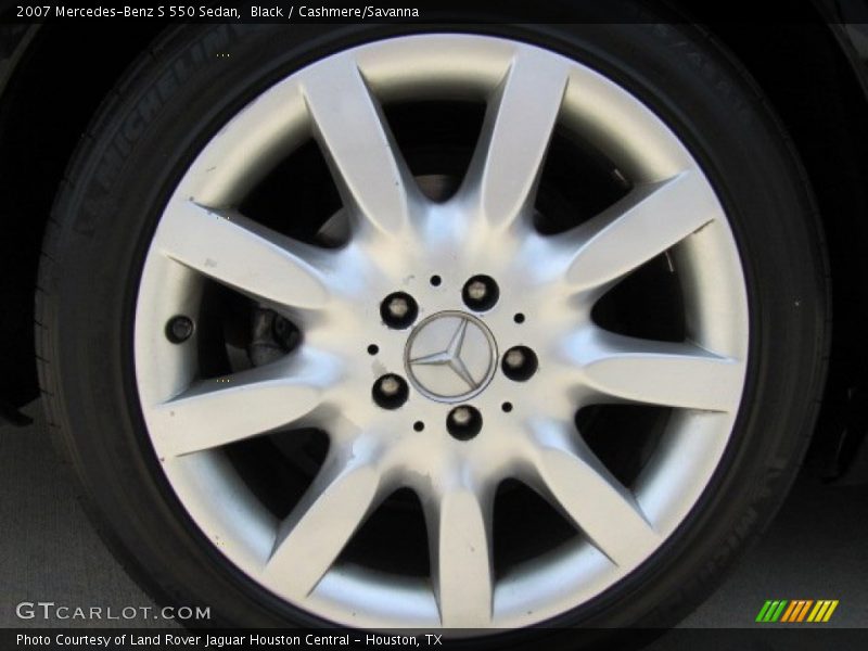 Black / Cashmere/Savanna 2007 Mercedes-Benz S 550 Sedan