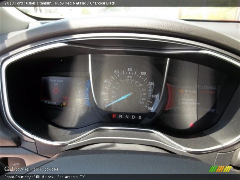 Ruby Red Metallic / Charcoal Black 2013 Ford Fusion Titanium
