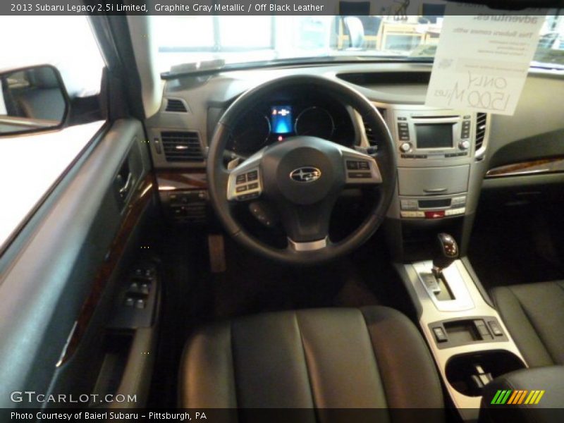 Graphite Gray Metallic / Off Black Leather 2013 Subaru Legacy 2.5i Limited