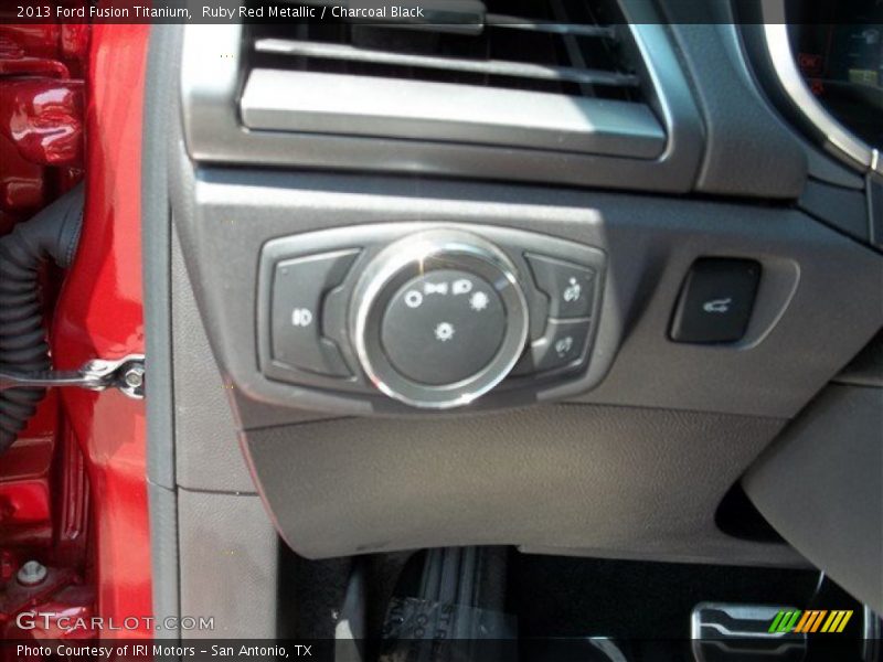 Ruby Red Metallic / Charcoal Black 2013 Ford Fusion Titanium