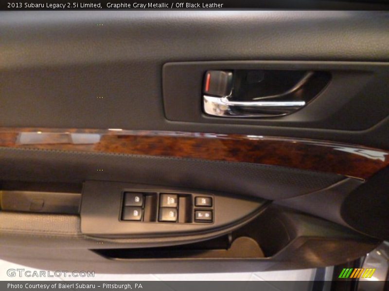 Graphite Gray Metallic / Off Black Leather 2013 Subaru Legacy 2.5i Limited