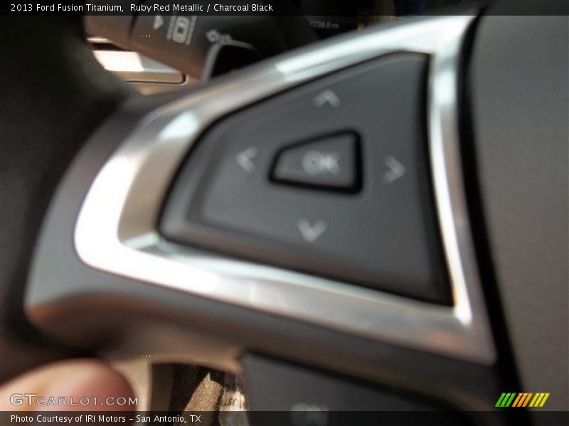 Ruby Red Metallic / Charcoal Black 2013 Ford Fusion Titanium