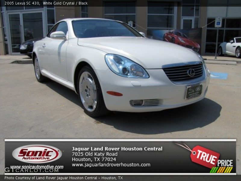 White Gold Crystal / Black 2005 Lexus SC 430