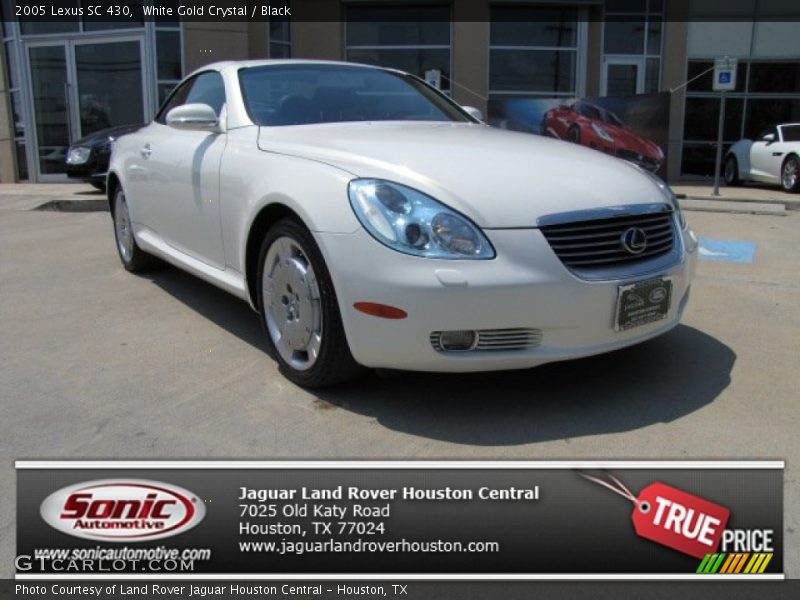 White Gold Crystal / Black 2005 Lexus SC 430