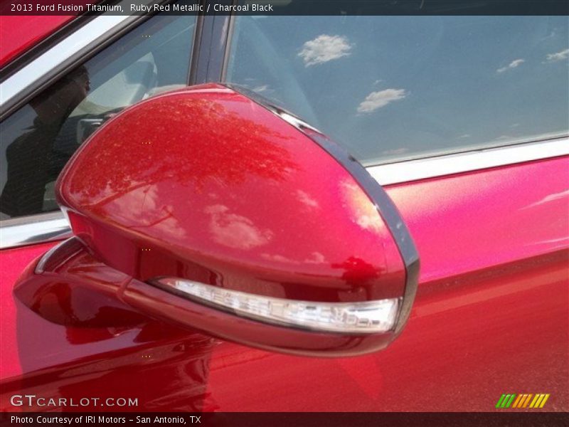 Ruby Red Metallic / Charcoal Black 2013 Ford Fusion Titanium