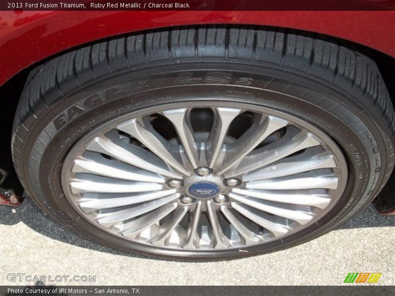 Ruby Red Metallic / Charcoal Black 2013 Ford Fusion Titanium