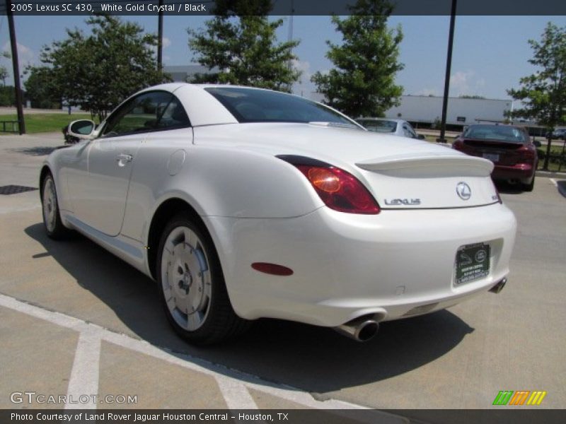 White Gold Crystal / Black 2005 Lexus SC 430