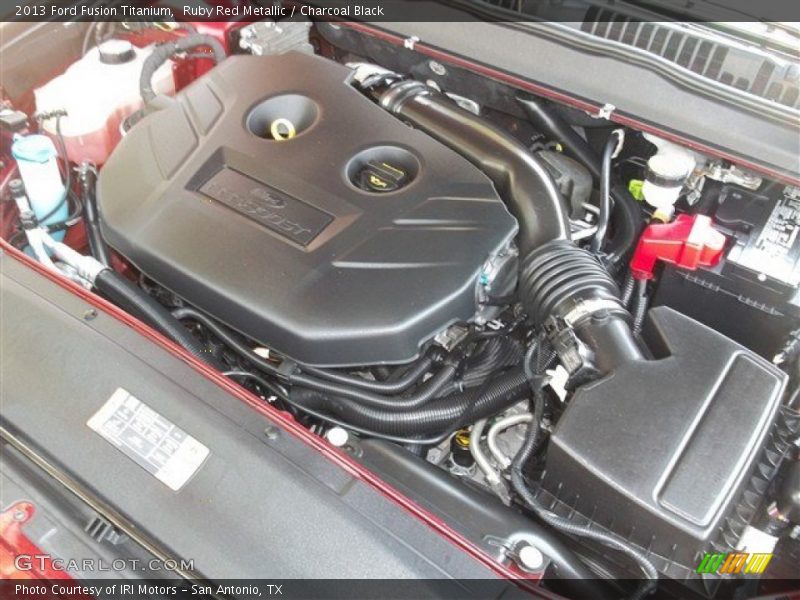 Ruby Red Metallic / Charcoal Black 2013 Ford Fusion Titanium