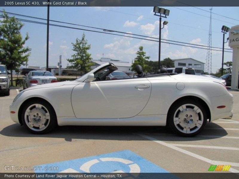 White Gold Crystal / Black 2005 Lexus SC 430