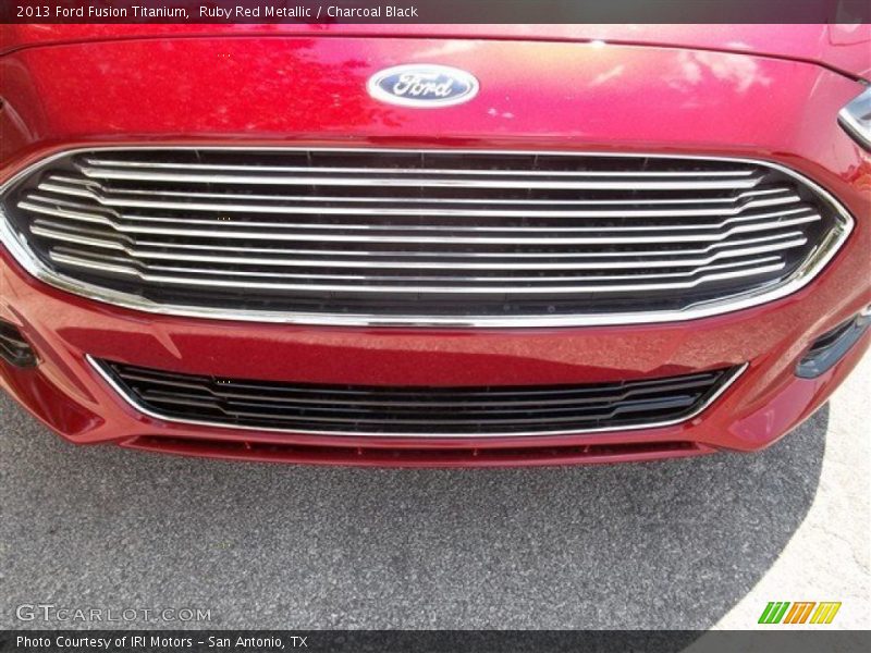 Ruby Red Metallic / Charcoal Black 2013 Ford Fusion Titanium