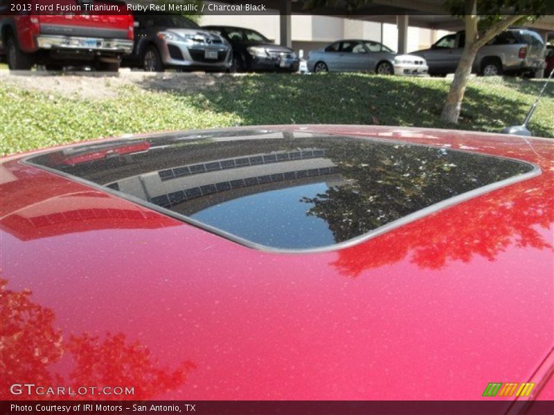 Ruby Red Metallic / Charcoal Black 2013 Ford Fusion Titanium