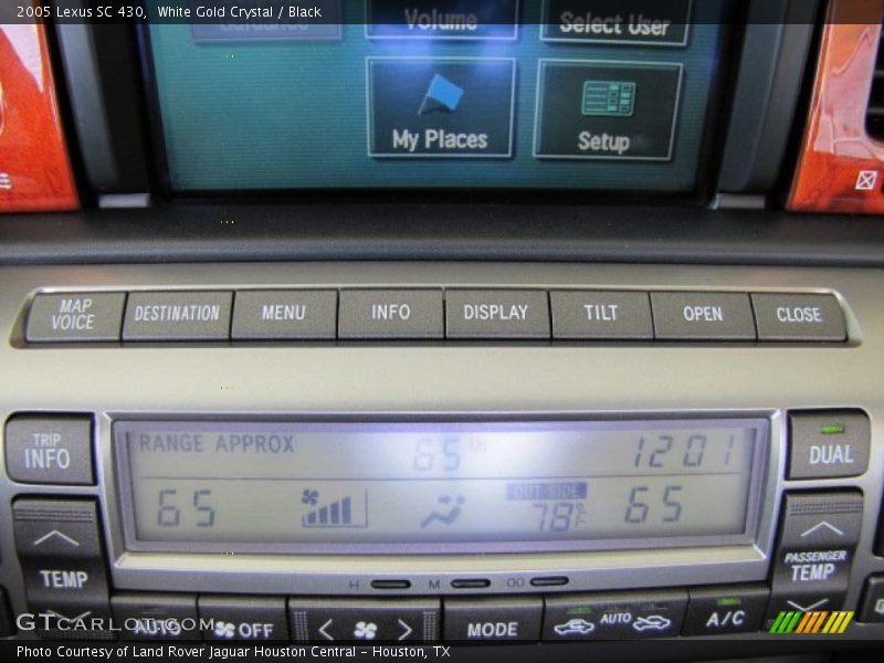 White Gold Crystal / Black 2005 Lexus SC 430
