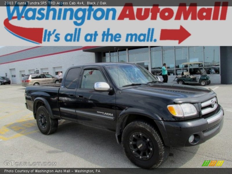 Black / Oak 2003 Toyota Tundra SR5 TRD Access Cab 4x4