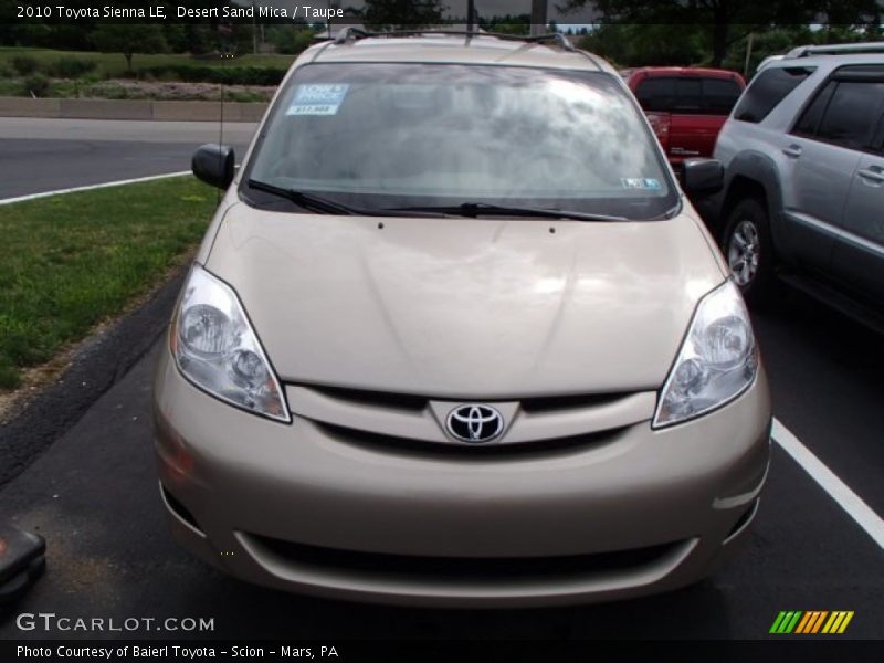 Desert Sand Mica / Taupe 2010 Toyota Sienna LE