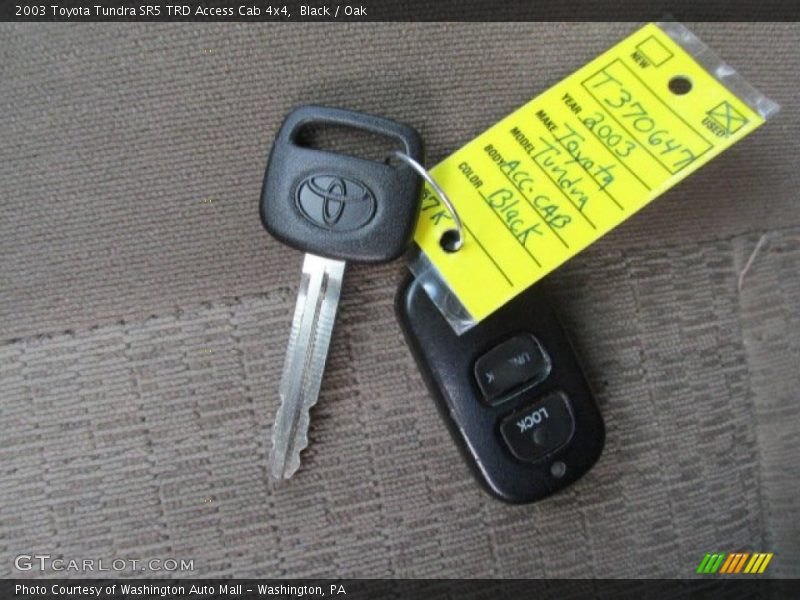 Black / Oak 2003 Toyota Tundra SR5 TRD Access Cab 4x4