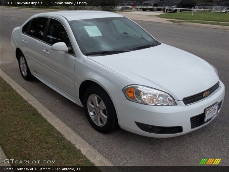 Summit White / Ebony 2010 Chevrolet Impala LT