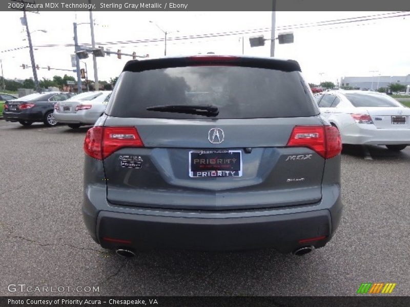 Sterling Gray Metallic / Ebony 2009 Acura MDX Technology