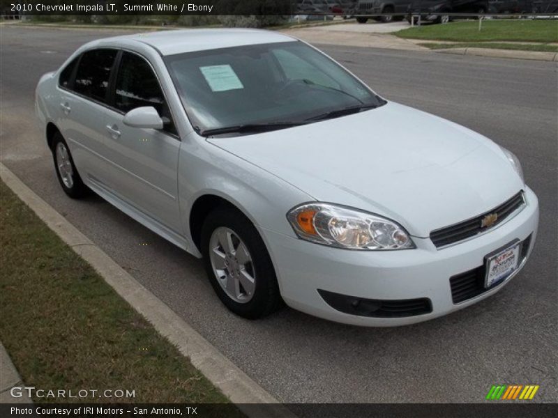 Summit White / Ebony 2010 Chevrolet Impala LT