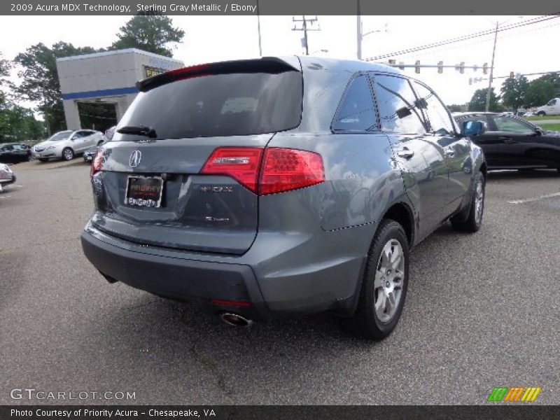 Sterling Gray Metallic / Ebony 2009 Acura MDX Technology